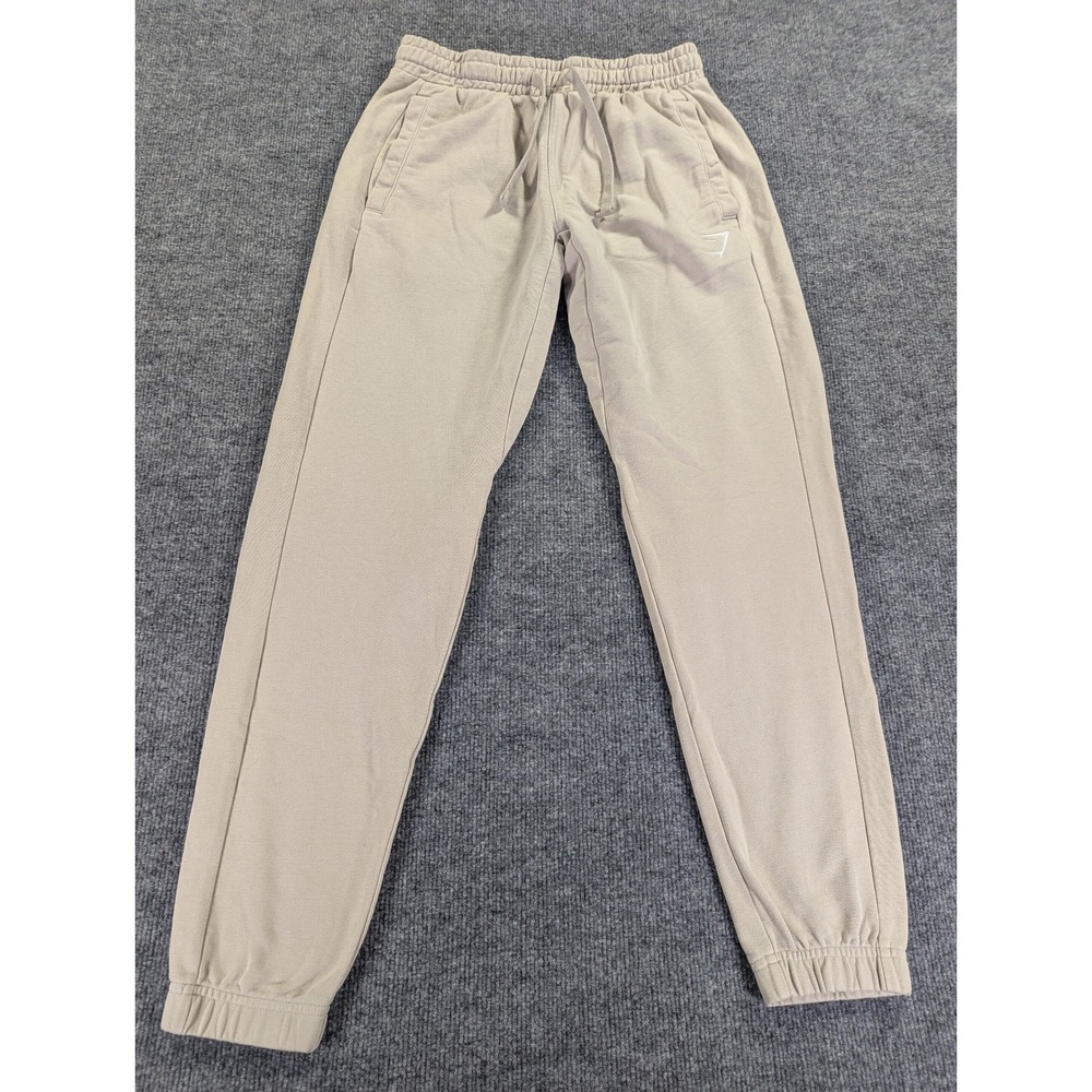 Gymshark Rest Day Sweatpants Beige Tan Joggers Mens Small A2A7T